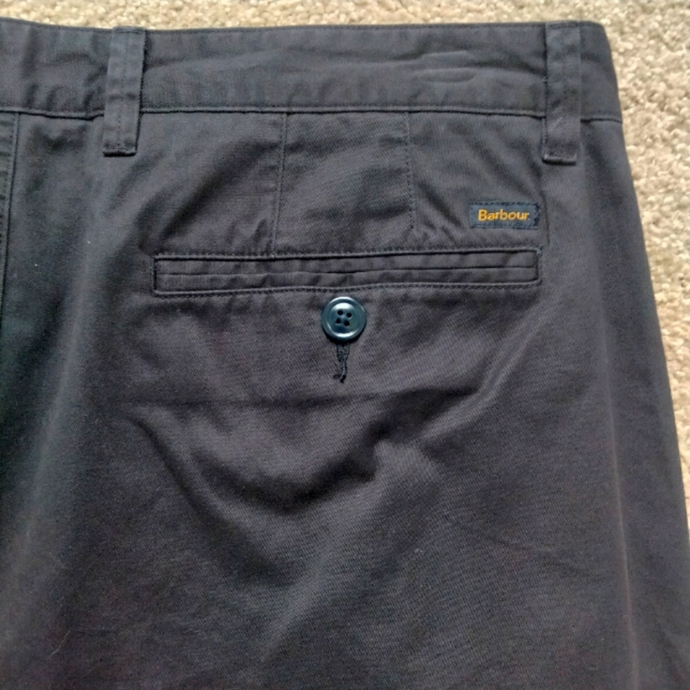 NWT 40 Barbour 10" Men's Regular Fit City Navy Neus Chino Khaki Shorts NEW - Picture 10 of 12